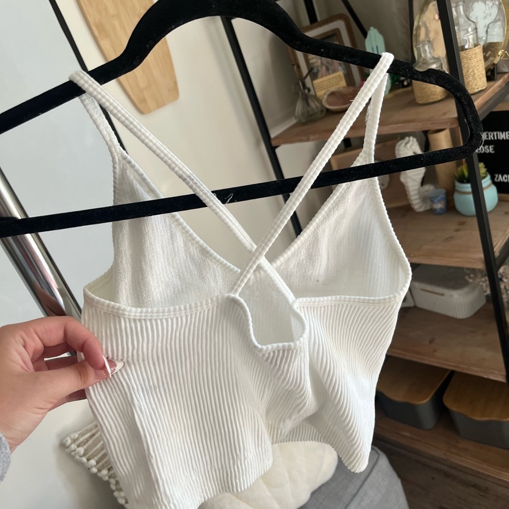Arizona Jean Company Cream Camisole Crop Top